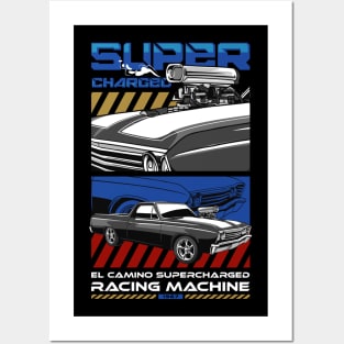 American Camino Muscle Car Posters and Art